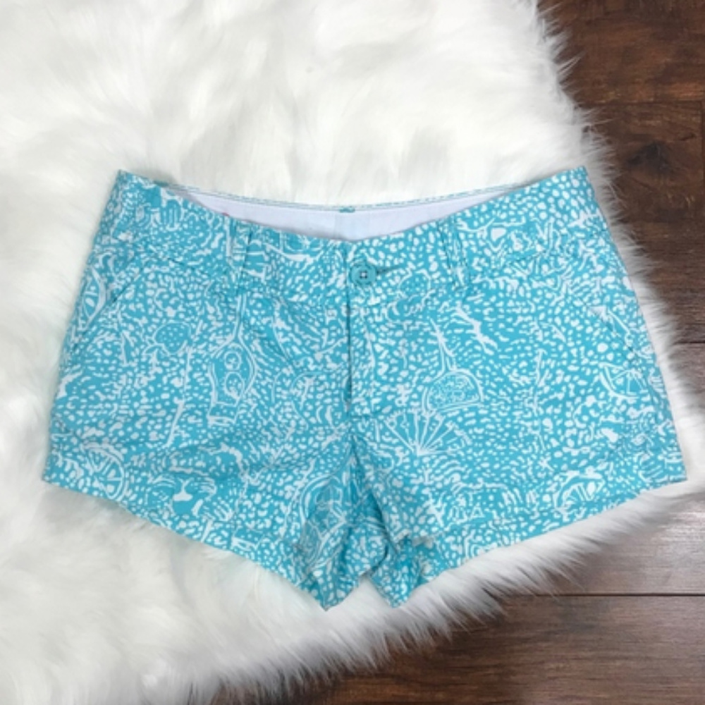 Lilly Pulitzer WALSH Shorts, Shorely Blue ICE CAKE
